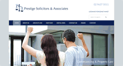 Desktop Screenshot of prestigesolicitors.com.au