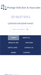 Mobile Screenshot of prestigesolicitors.com.au